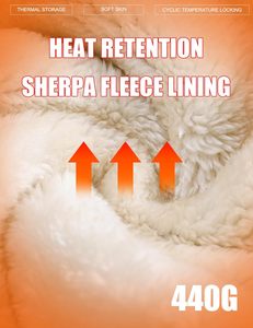 Sweat à capuche chaud extérieur pour hommes pull en tissu imperméable avec poche sweat à capuche épais personnalisé pour le sport ou le voyage - Product Image 6