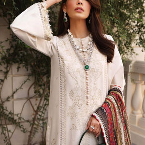 Nuevo diseño de impresión de diseño personalizado vestidos de lino para mujer ropa de moda vestido de lino para mujer hecho en Pakistán personalizado al por mayor - Product Image 4