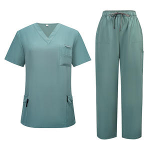 ชุดยูนิฟอร์มแพทย์ผ้าคอตตอนผสมทอ พร้อมโลโก้สั่งทำ ชุดดูแลผู้ป่วย ชุดแพทย์ ชุดทันตแพทย์ ชุดโรงพยาบาล ชุดจ็อกเกอร์ แห้งเร็ว - Product Image 4