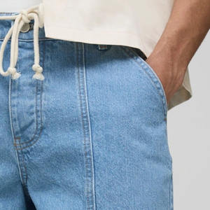 2025 pantalones cortos de mezclilla lavados ligeros de verano de alta calidad personalizados para hombres High-Street Hip-Hop Casual Pockets OEM de alta calidad - Product Image 4