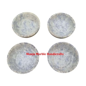 ชามแกะสลักหินสบู่คลาสสิกแบบดั้งเดิมดีไซน์พรีเมี่ยมธรรมชาติทรงกลมสำหรับของตกแต่งบ้านและโรงแรม - Product Image 2