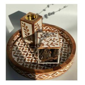 Ensemble de brûleurs Bakhoor élégants de meilleure qualité en émail et résine pour encens parfumé et aromathérapie disponibles au meilleur prix - Product Image 5