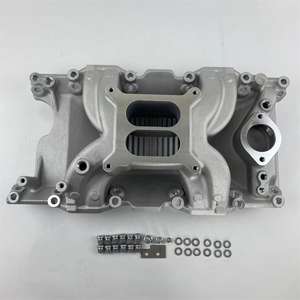 알루미늄 에어 갭 크라이슬러/모파 318, 340 및 360 V8 크로스 바람 이중 평면 흡기 다지관 - Product Image 2