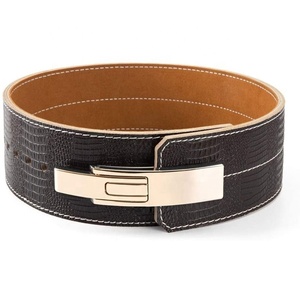 เข็มขัดยกกระชับสำหรับยิม, เข็มขัดยกน้ำหนักเข็มขัดเทรนเนอร์แบบคู่ขนาด13มม. - Product Image 3