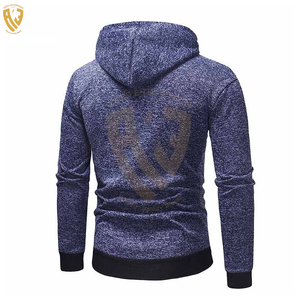 Sudadera con capucha de lana de algodón 100% de alta calidad para hombres, ropa de invierno teñida Lisa informal - Product Image 4