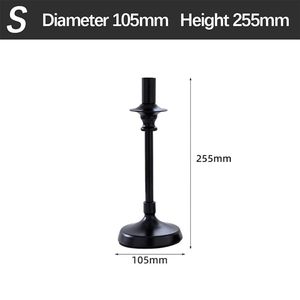 Good Sale High Quality <b>Black</b> Powder Coating Metal Candle Holder Iron Decorative <b>Candlestick</b> for Home Decor Luxury Candle Vessel - Product Image 5