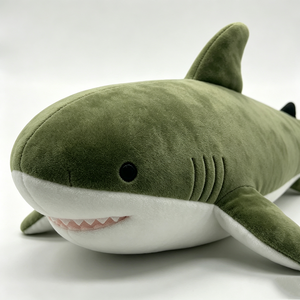 Unique plush <b>shark</b> plush, <b>shark</b> stuffed animal, green <b>shark</b> plush <b>toy</b>, <b>shark</b> plushie, ocean animal plush - Product Image 4