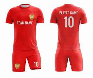 Vente en gros d'uniformes de football personnalisés en usine |   Tenues de football numériques OEM 2026 |   Maillots à manches courtes légers et respirants - Product Image 4