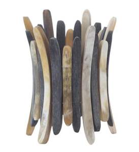 Pulsera de cuerno natural Brazalete de moda de cuerno de búfalo hecho a mano para mujeres y hombres - Product Image 6