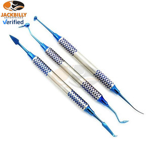 6 pièces ensemble de spatules de remplissage en résine composite dentaire manuelle Instruments de restauration dentaire en acier inoxydable certifiés CE MOL 5 ans - Product Image 2