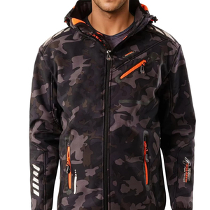 Vêtements de voyage de luxe classiques vêtements d'extérieur vêtements d'hiver veste Softshell pour hommes veste à capuche réglable coupe-vent de haute qualité pour hommes - Product Image 1