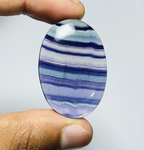 Cabochon en pierre de fluorite naturelle de meilleure qualité pierre précieuse en cristal de guérison de haute qualité pour la fabrication de bijoux pour accessoires de bijoux - Product Image 1