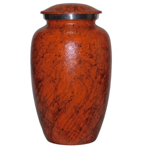Urnas de cremación para adultos de aluminio de alta calidad con urnas funerarias de metal con acabado de color verde para cenizas humanas - Product Image 2