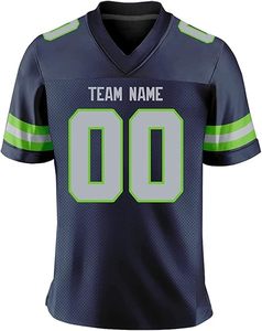 OEM ODM conçu sur mesure football américain uniforme maillot de haute qualité Offre Spéciale imprimé haut matériel tissu chemises respirant - Product Image 6