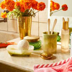 Soap Dish Resin Soap Saver <b>Sponge</b> Dish Tray Mini Storage Tray for <b>Bathroom</b> Bedroom for Hotels - Product Image 2