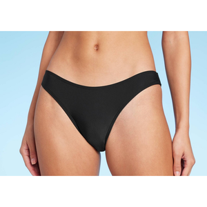 Wild Fable Set Bikini 2 Pezzi Nero da Donna, Slip a Vita Alta e Reggiseno Push-Up, Logo Personalizzato, Spandex/Nylon, Taglie XS-XL per il Bagno - Product Image 2