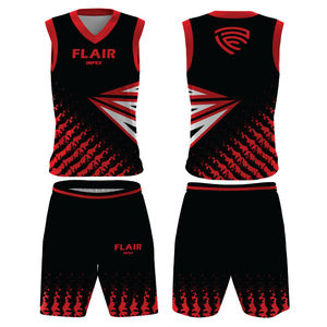 Impression numérique Maillot de basket-ball de haute qualité Tops et shorts Maillot de sport pour homme Personnalisation des maillots - Product Image 6