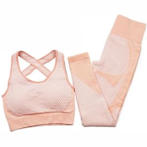 Kandari Sports Manufacture Femme Deux Pièces Yoga Set Gym Yoga Soutien-Gorge et Leggings Sportswear Fitness Yoga Set pour Femmes 2025 - Product Image 4