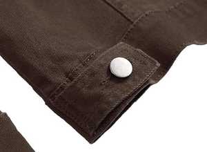 Vestes pour hommes Veste en jean Veste en denim pour hommes Déchirée Slim Fit Stretch Veste de camionneur Classique Veste en denim décontractée OEM - Product Image 6