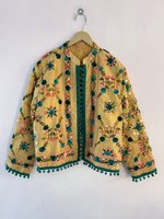 Veste indienne Manteau femme Veste femme traditionnelle bohème Veste brodée