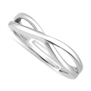 Bague pour homme Zarkan en argent 925, motif X, incrustation de pierres précieuses, taille ajustable, bijoux en alliage pour cadeau - Product Image 3