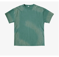 T-shirt épais vintage à épaules tombantes personnalisé délavé à l'acide T-shirt oversize en coton Boxy cropped T-shirts pour hommes respirant