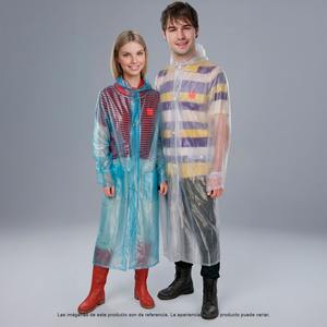 Impermeable Infantil con Dibujos Animados, Resistente a la Lluvia, Multicolor Azul Amarillo Verde Fucsia Transparente, Chubasquero Premium Unisex - Product Image 6