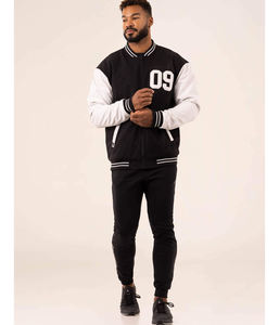 แจ็กเก็ตสไตล์ตัวแทนมหาวิทยาลัยของผู้ชายคอลเลกชั่นใหม่สไตล์ไฮสตรีทพร้อมดีไซน์ลายตัวอักษรคอตั้งสำหรับฤดูหนาว - Product Image 4