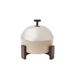 Calentador de alimentos dorado y plateado al por mayor, olla caliente para utensilios de cocina, juego de cazuela de acero inoxidable y plato de cazuela - Product Image 6