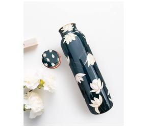 Bouteille d'eau en cuivre pur pour le yoga et l'Ayurveda Verres personnalisés élégants Avantages de l'Ayurveda 100% Bouteille en cuivre pur et sain - Product Image 5