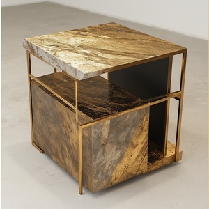 โต๊ะคอนโซลหินอ่อนกระจกด้านบนทำด้วยมือแบบกำหนดเองใหม่โต๊ะคอนโซลทำด้วยมือแบบทันสมัยราคาดีที่สุดสำหรับบ้านโรงแรมร้านอาหาร - Product Image 2