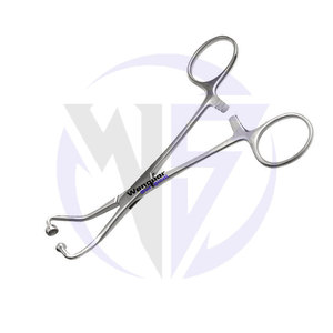 Pinces à serviettes chirurgicales de haute qualité, préférées des chirurgiens, 5 pouces, à rotule, réutilisables, en acier inoxydable chirurgical - Product Image 3