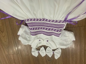 Handmade Smocked Soft Linen Dress for <b>Baby</b> Girls Casual Style for Toddler's <b>First</b> Birthday OEM Made in Vietnam - Product Image 4