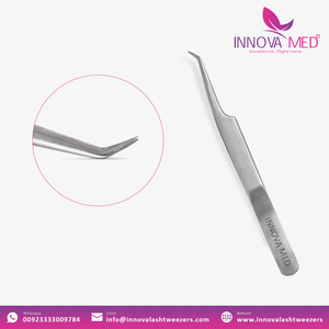 Pinzas de pestañas de visón con logotipo personalizado para extensión de pestañas Herramientas de belleza hechas a mano disponibles en todos los colores Etiqueta privada - Product Image 6