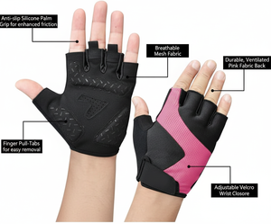 Guantes Deportivos Unisex RexFit para Gimnasio |   Guantes de Fitness de Piel Antideslizantes de Alta Calidad para Levantamiento de Pesas - Product Image 2