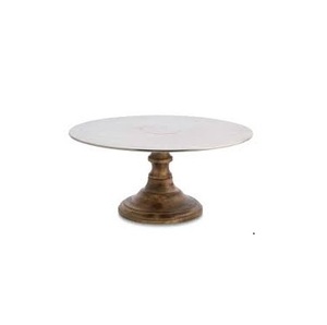 Soporte de pastel hecho a mano con recubrimiento en polvo de oro de diseño Venta caliente duradero de alta calidad soporte de pastel de metal al por mayor en precio al por mayor - Product Image 4