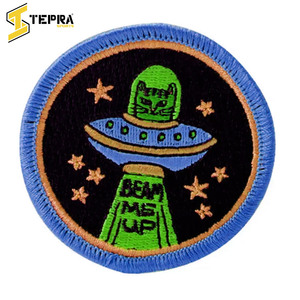 Nueva llegada del mejor proveedor, logotipos de ropa de PVC personalizables, parches bordados en forma de flor, sombrero de hierro impreso Tepa, fieltro - Product Image 4