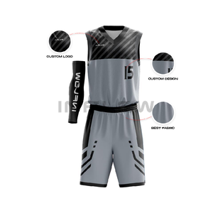 Maillot de basket-ball réversible personnalisé pour les jeunes Design sublimé respirant imprimé XS 5XL pour la saison de basket-ball d'été - Product Image 1