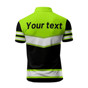 Hot <b>Sale</b> Custom Construction Cotton High Visibility Reflective Safety Workwear Hi Vis Work Polo Shirt - Product Image 2