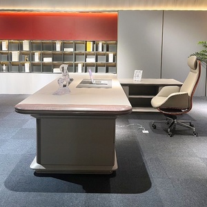 Escritorio Ejecutivo Ergonómico de Lujo, Madera Sólida, Oficina en Casa, Estación de Trabajo - Product Image 3