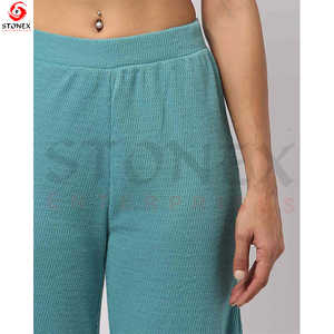 Pantalon de survêtement évasé d'hiver pour femmes taille XL pantalon de survêtement baggy avec taille élastique Offre Spéciale de fond de sueur en toile à séchage rapide - Product Image 4