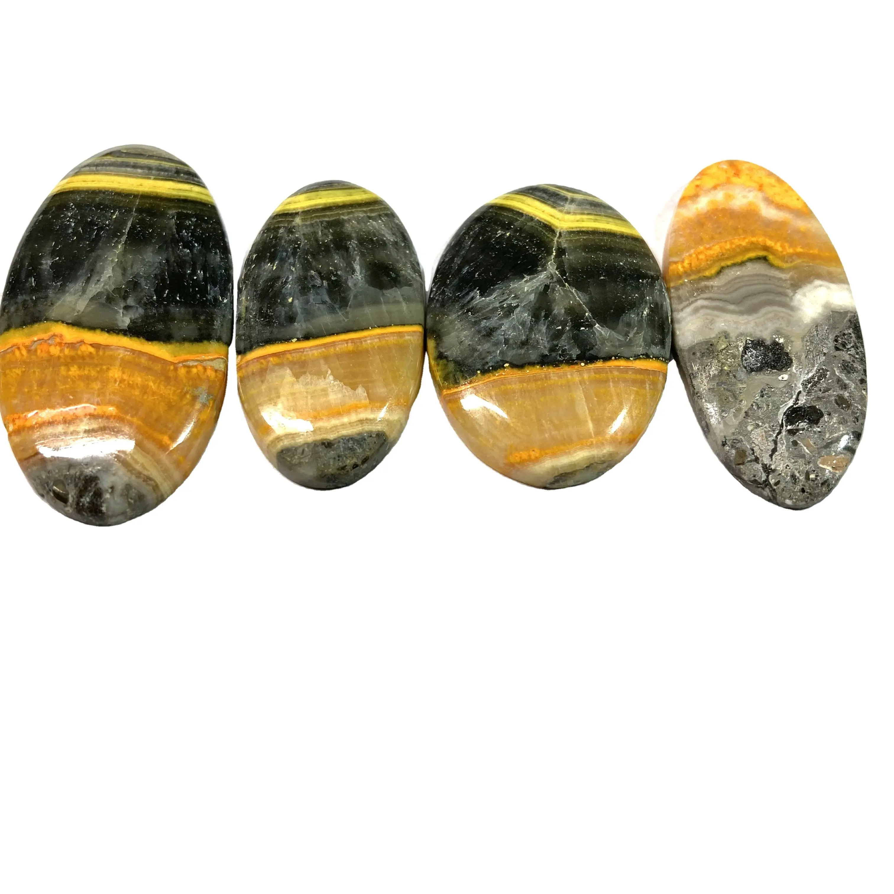 Bumble Bee Jasper Bentuk Oval Batu Permata Longgar Grosir Harga Pabrik Pembuatan Perhiasan Batu Permata AAA Kualitas Bumble Bee Alami