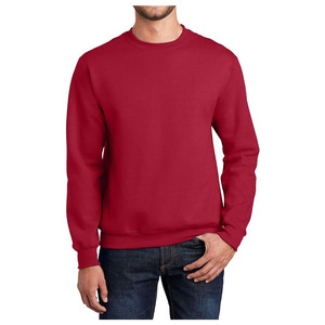 Men's Round Neck Pullover Sweatshirt with Zipper Regular Sleeve Polyester/Cotton Loose Fitness custom logo and printing - Product Image 4