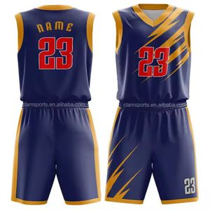 Prix de gros uniforme de basket-ball unisexe avec logo personnalisé uniforme respirant à séchage rapide uniforme de basket-ball en tissu maillé d'entraînement de jeu - Product Image 6