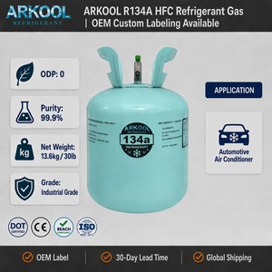 Gas Refrigerante ARKOOL HFC R134a 99.9% de Alta Pureza en Cilindro Desechable para Sistemas de Refrigeración de Automóviles, HVAC Doméstico y Refrigeradores - Product Image 1