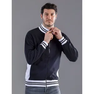 Sweat-shirt à capuche entièrement zippé bicolore personnalisé pour la promotion et le merchandising - Product Image 1