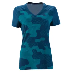Unisex V-Neck Baseball T-Shirt for Women Sublimation Print Available Fabrics Rayon Polyester Cotton Bamboo Modal Crop Length