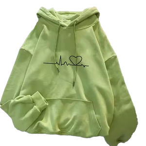 Sudaderas con capucha de talla grande de manga larga para mujer, superventas, nueva moda, técnica bordada, patrón sólido, ropa de calle, estilo tejido - Product Image 1