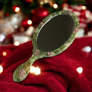Miroir à main en résine avec finition lisse et brillante, parfait pour un usage quotidien, le maquillage ou des fins décoratives, ajoutant une touche élégante - Product Image 1