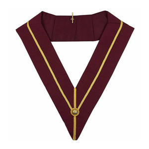 Pasado Principal Royal Arch Chapter Collar-Granate ancho y dorado - Product Image 1